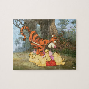 Tigger Pounce on Piglet & Pooh Jigsaw Puzzle