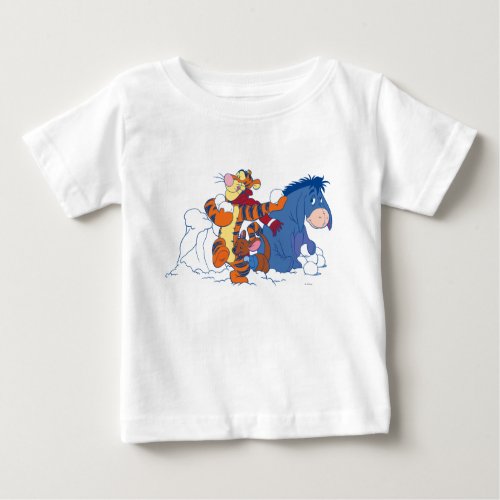 Tigger Roo and Eeyore Baby T_Shirt