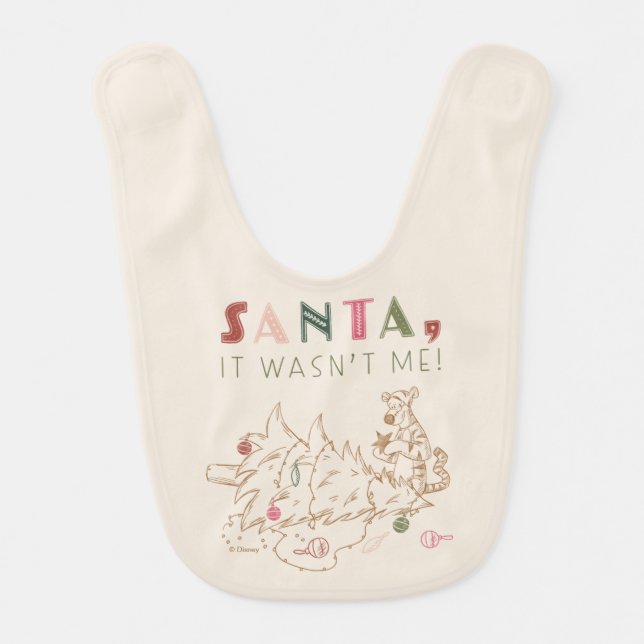 Tigger | Santa, It Wasn't Me Baby Bib (Front)
