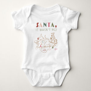 Tigger   Santa, It Wasn't Me Baby Bodysuit