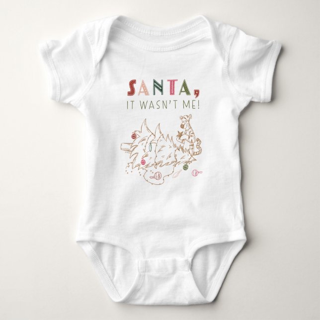 Tigger | Santa, It Wasn't Me Baby Bodysuit (Front)