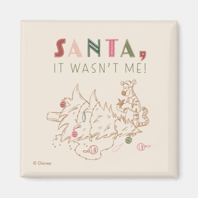 Tigger | Santa, It Wasn't Me Magnet (Front)