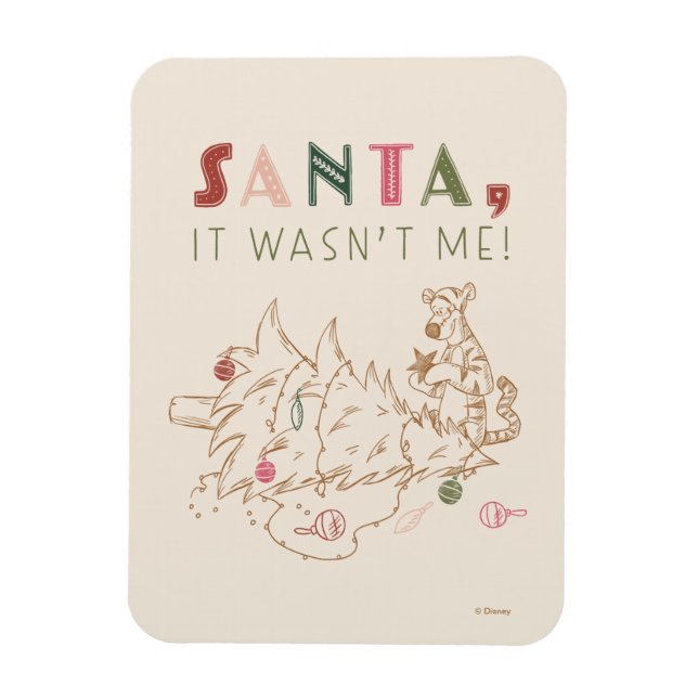 Tigger | Santa, It Wasn't Me Magnet (Vertical)