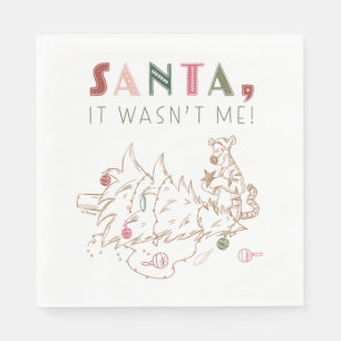Tigger Santa, It Wasn't Me Napkins