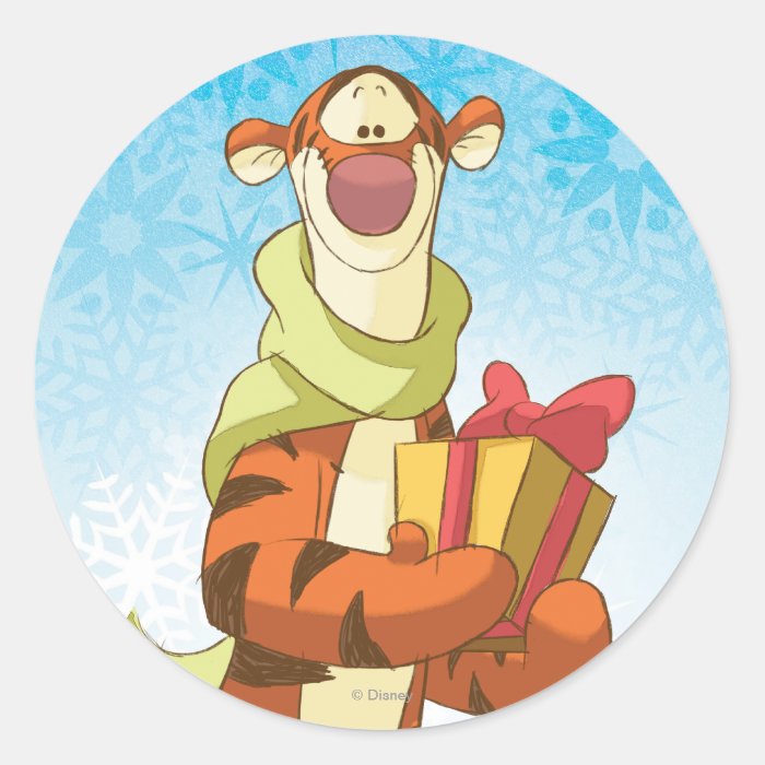 Tigger With Gift Stickers