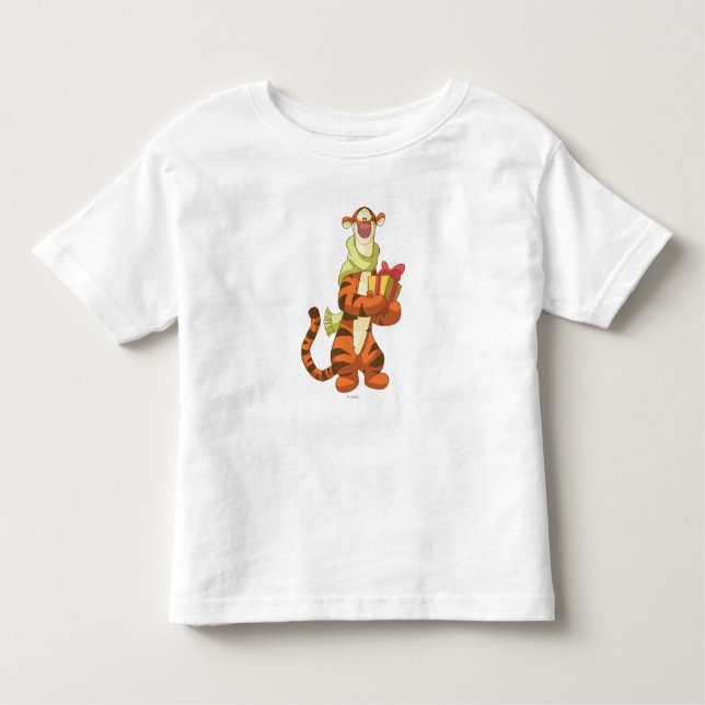 Tigger With Gift Toddler T-shirt (Front)