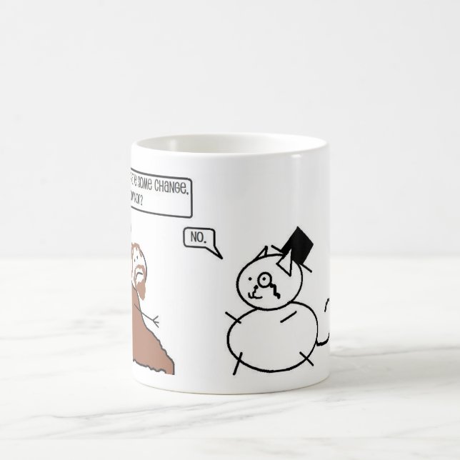 Tight Cat Coffee Mug (Center)