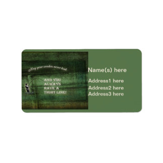 Tight line | waders never leak, Fly fishing wish Label