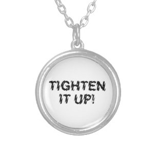 TIGHTEN IT UP! SILVER PLATED NECKLACE