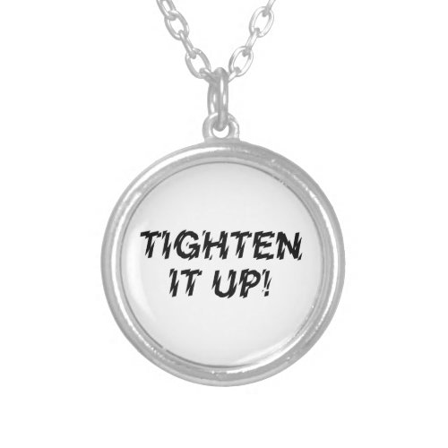 TIGHTEN IT UP SILVER PLATED NECKLACE