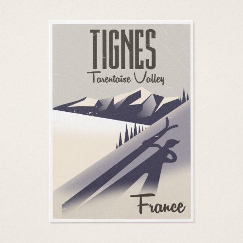 Tignes France ski travel poster