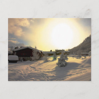 Tignes Les Bois Winter Postcard