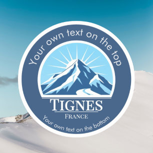 Tignes Val d'Isère France ski resort Sticker