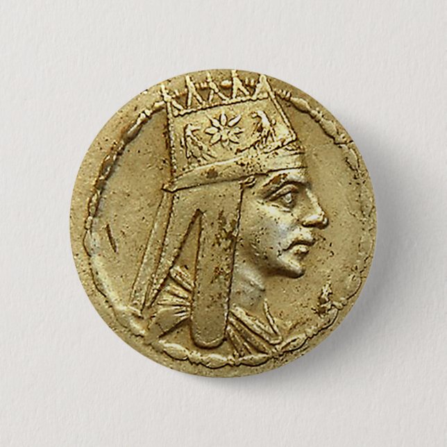 Tigran the Great, Armenian Hero Pinback Button (Front)