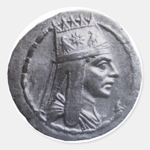 Tigran the Great Coin Round Sticker