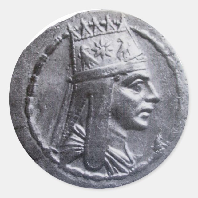 Tigran the Great Coin Round Sticker (Front)
