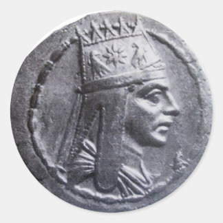 Tigran the Great Coin Round Sticker