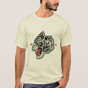 Tigre tattoo style tatouage old school T-Shirt
