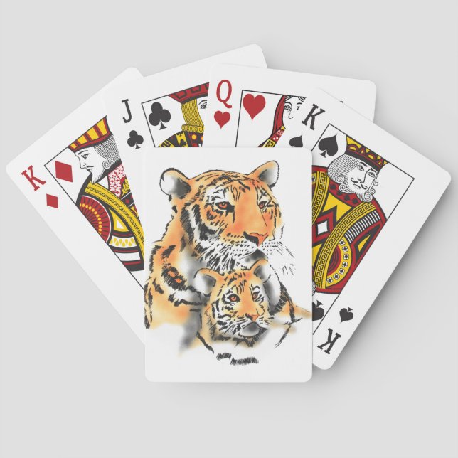 Tigress and Cub Poker Cards (Back)