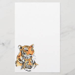Tigress and Cub Stationery