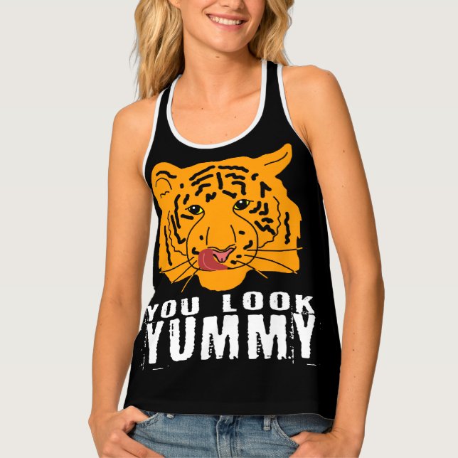 Tigress - You Look Yummy Ver. 2 Dark Tank Top (Front)