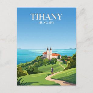 Tihany Abbey Hungary Postcard