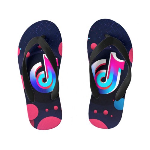 Tik tok  kids flip flops