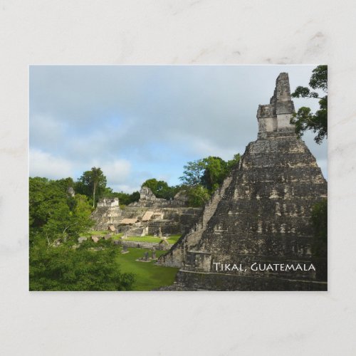 Tikal Guatemala Maya Temple View Postcard