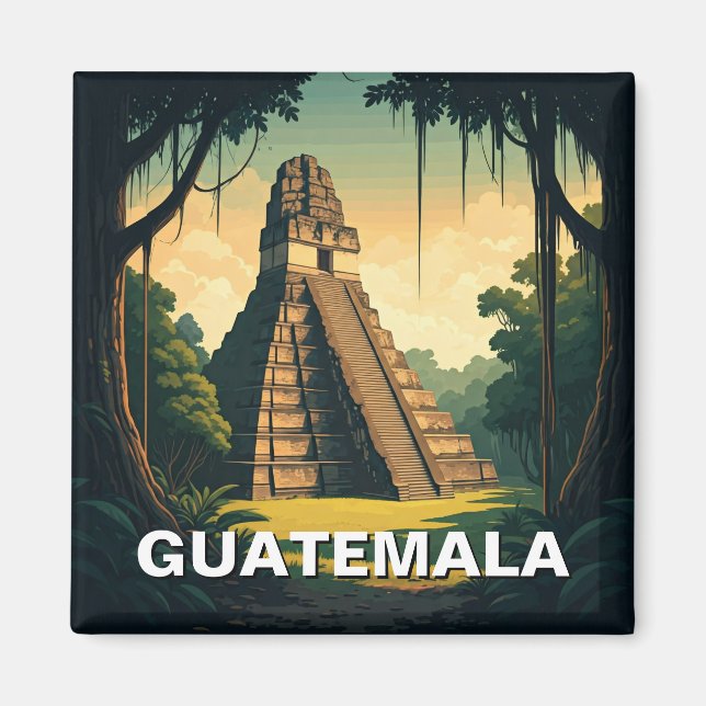 Tikal Guatemala Travel Magnet (Front)