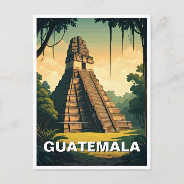 Tikal Guatemala Travel Postcard (Front)