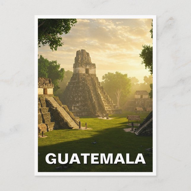 Tikal Guatemala Travel Postcard (Front)