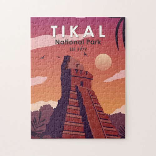 Tikal National Park Guatemala Vintage Jigsaw Puzzle