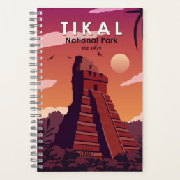 Tikal National Park Guatemala Vintage Notebook