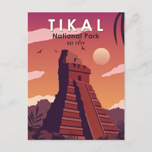 Tikal National Park Guatemala Vintage Postcard