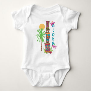 Tiki Aloha Baby Bodysuit