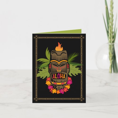 Tiki Aloha Card