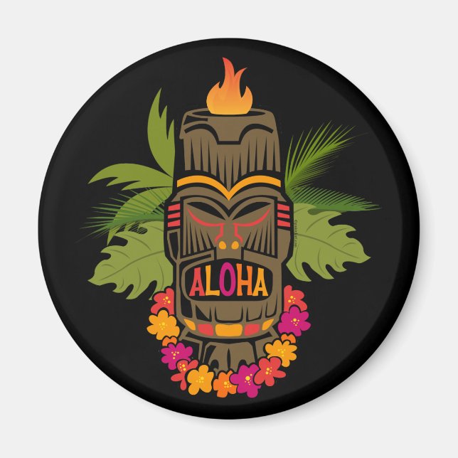 Tiki Aloha Magnet (Front)