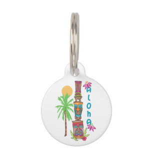 Tiki Aloha Pet ID Tag