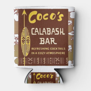 Tiki Art - Cocos Calabash Bar Can Cooler