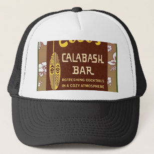 Tiki Art - Cocos Calabash Bar Trucker Hat