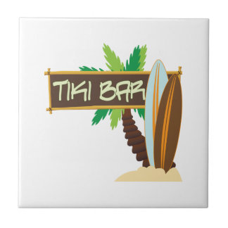 Tiki Bar Ceramic Tile