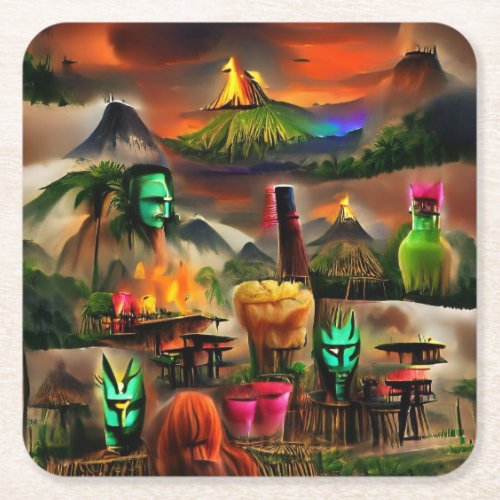 Tiki Bar Coaster