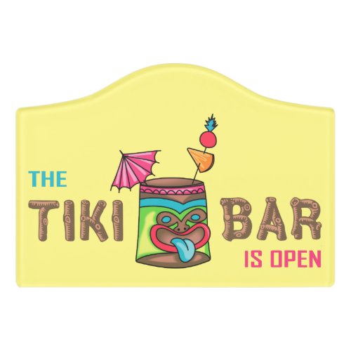 Tiki Bar Door Sign