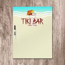 Tiki Bar Drink Menu