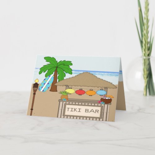 Tiki Bar Greeting Cards