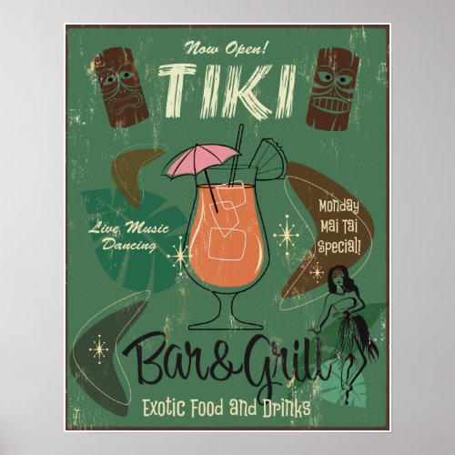 Tiki BarGrill Poster