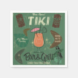 Tiki Bar&amp;Grill Retro Cocktail Napkins