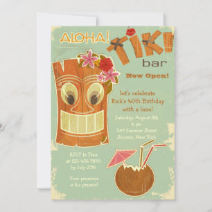 Tiki Bar Invitation