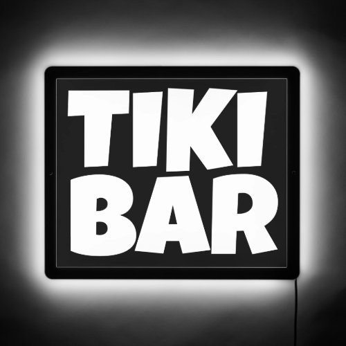 TIKI BAR LED ILLUMINATED LIGHT UP SIGN