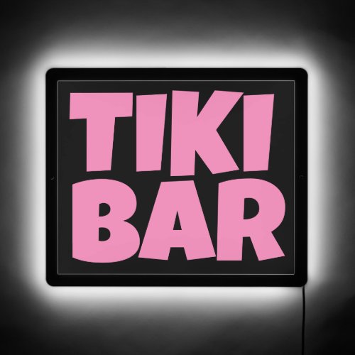 TIKI BAR LED ILLUMINATED LIGHT UP SIGN